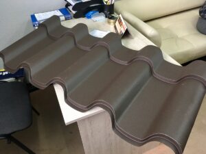 металлочерепица Премиум плюс коричневая